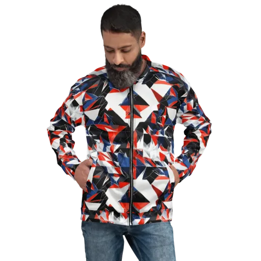 Redline Shards on a Bomber Jacket