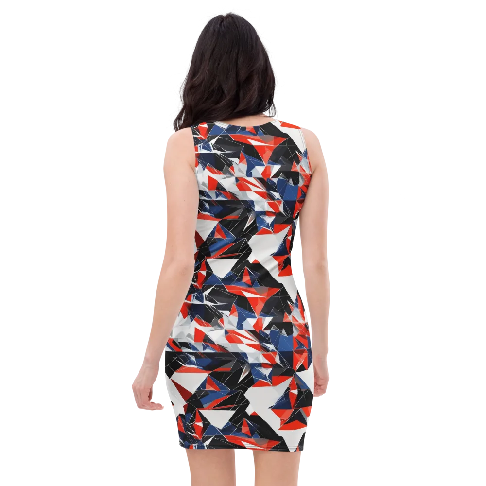 Redline Shards on Bodycon Dress — Back