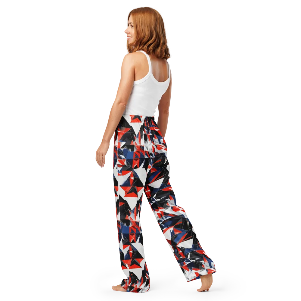 Redline Shards on Women's Pajama Pants — Back