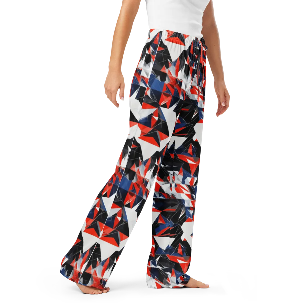 Redline Shards on Women's Pajama Pants — Right Front
