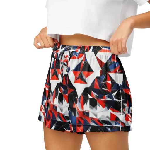 Redline Shards on a Women's Pajama Shorts