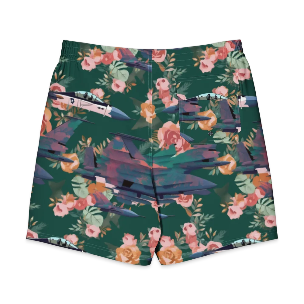 Bougainvillea Afterburner on Men's Board Shorts — Back
