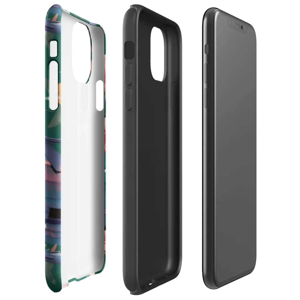 Bougainvillea Afterburner on Tough Case for iPhone® — Right