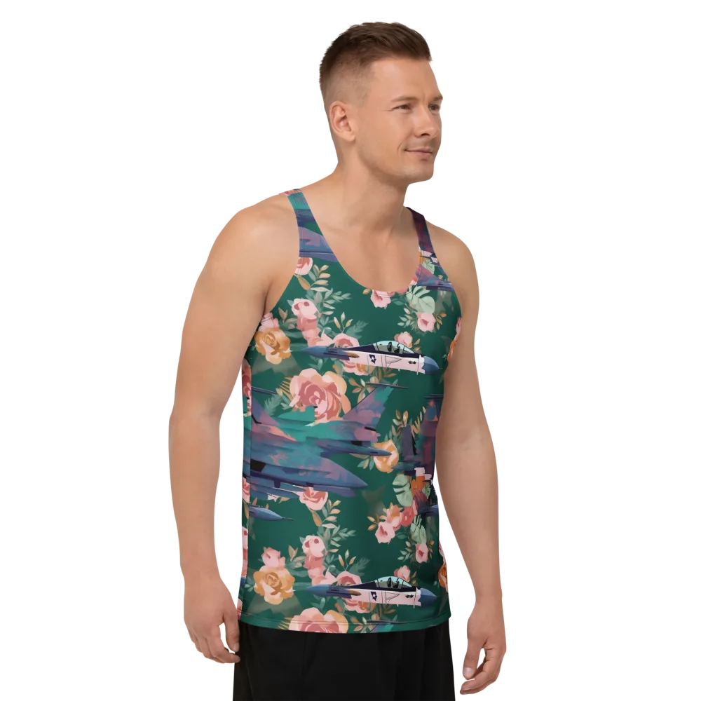 Bougainvillea Afterburner on Men's Tank Top — Right Front
