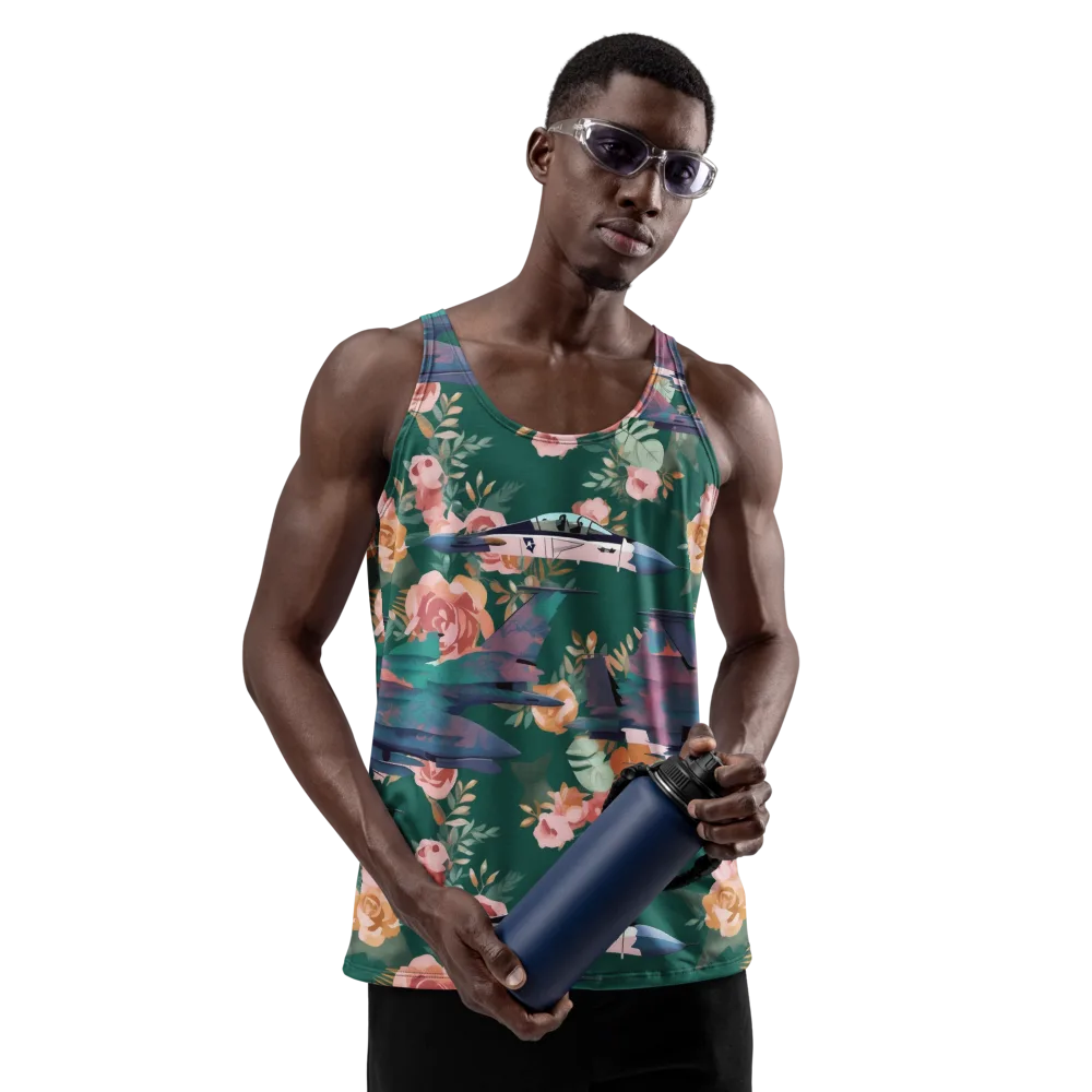 Bougainvillea Afterburner on Men's Tank Top — Front
