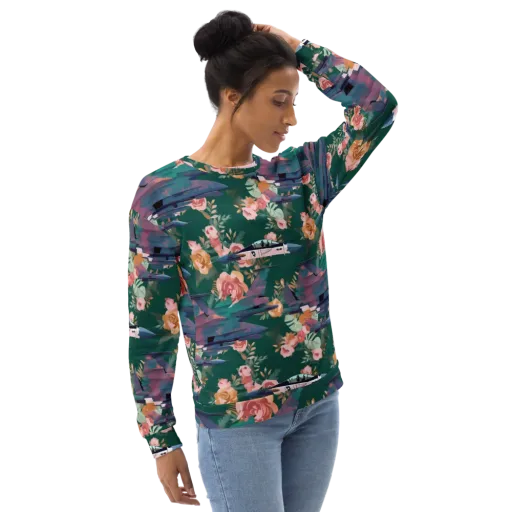 Bougainvillea Afterburner on a Sweatshirt
