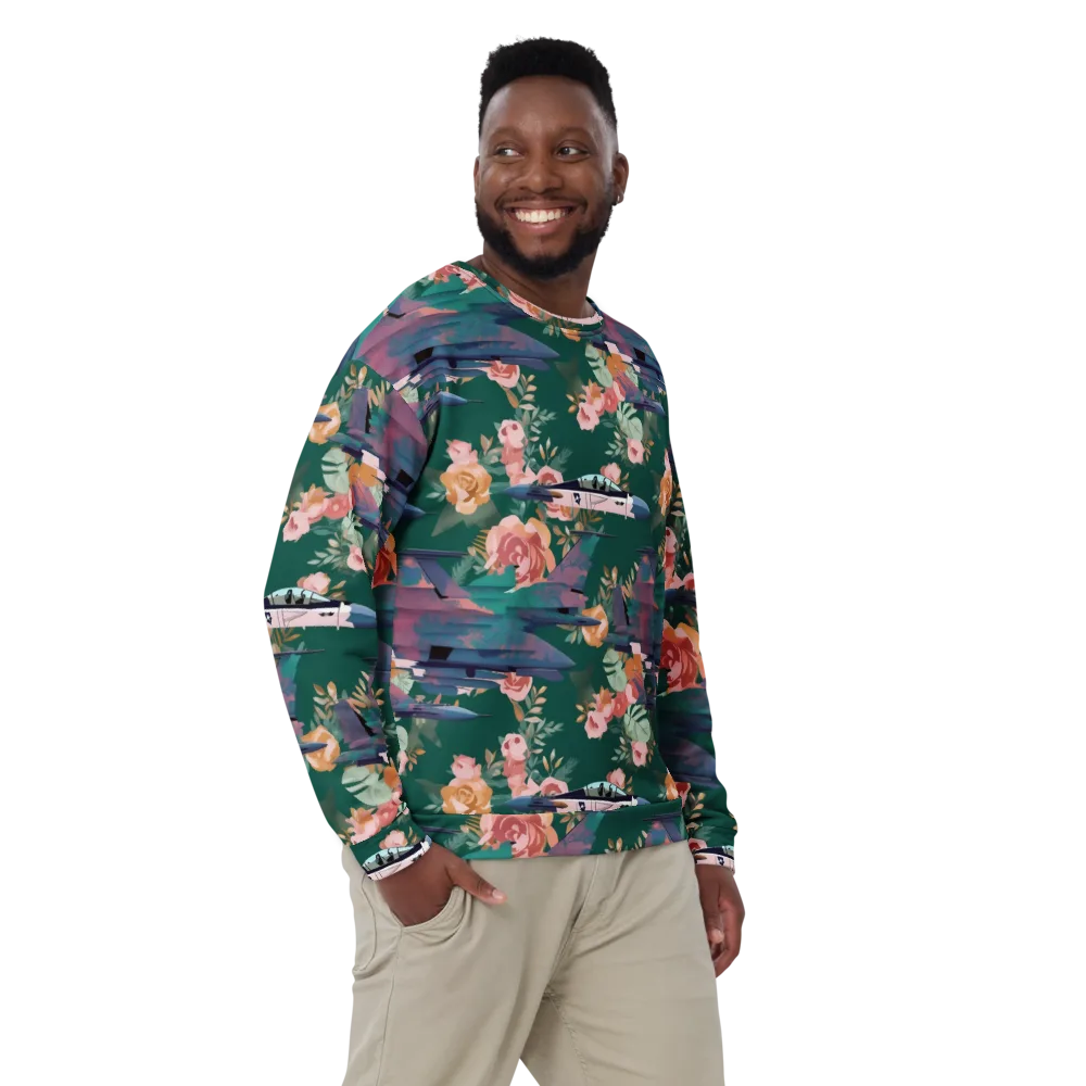 Bougainvillea Afterburner on Sweatshirt — Front