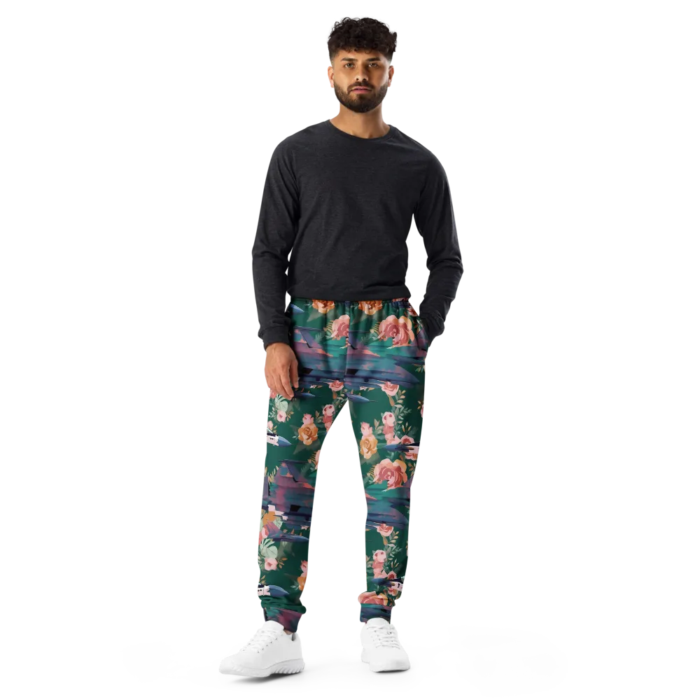 Bougainvillea Afterburner on Men's Joggers — Front