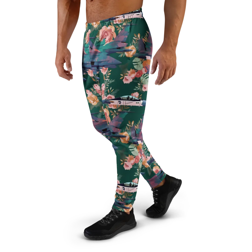 Bougainvillea Afterburner on Men's Joggers — Left