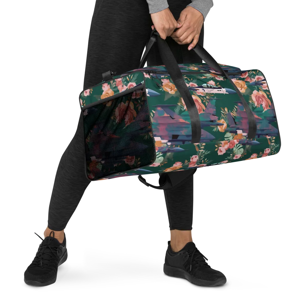 Bougainvillea Afterburner on Duffle Bag — Right Front