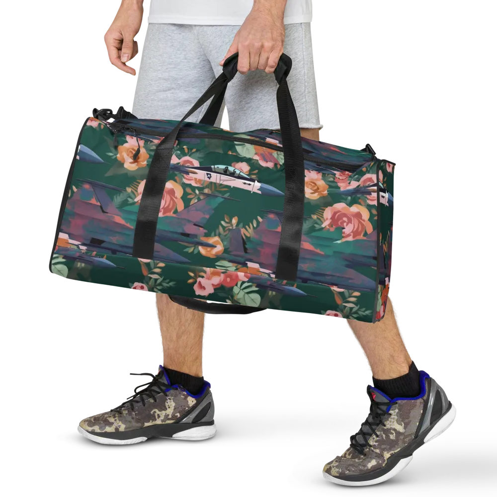 Bougainvillea Afterburner on Duffle Bag — Front