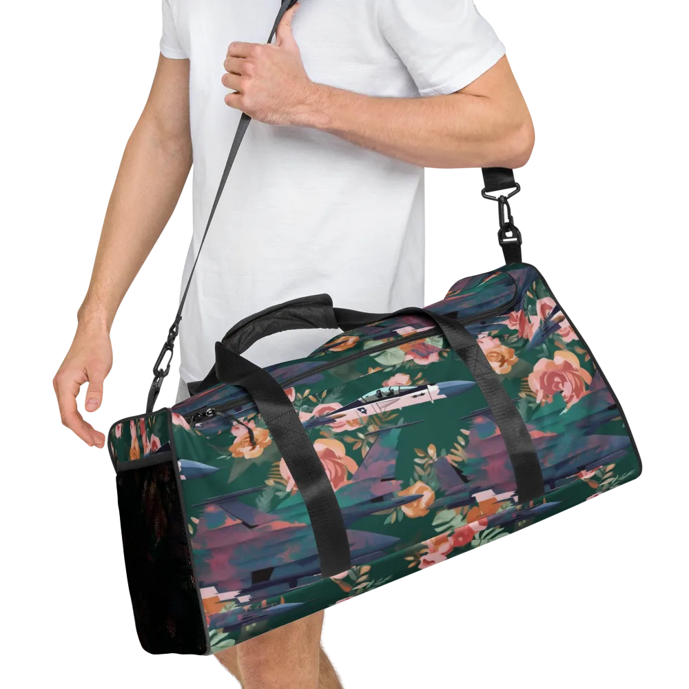Bougainvillea Afterburner on Duffle Bag — Right Front