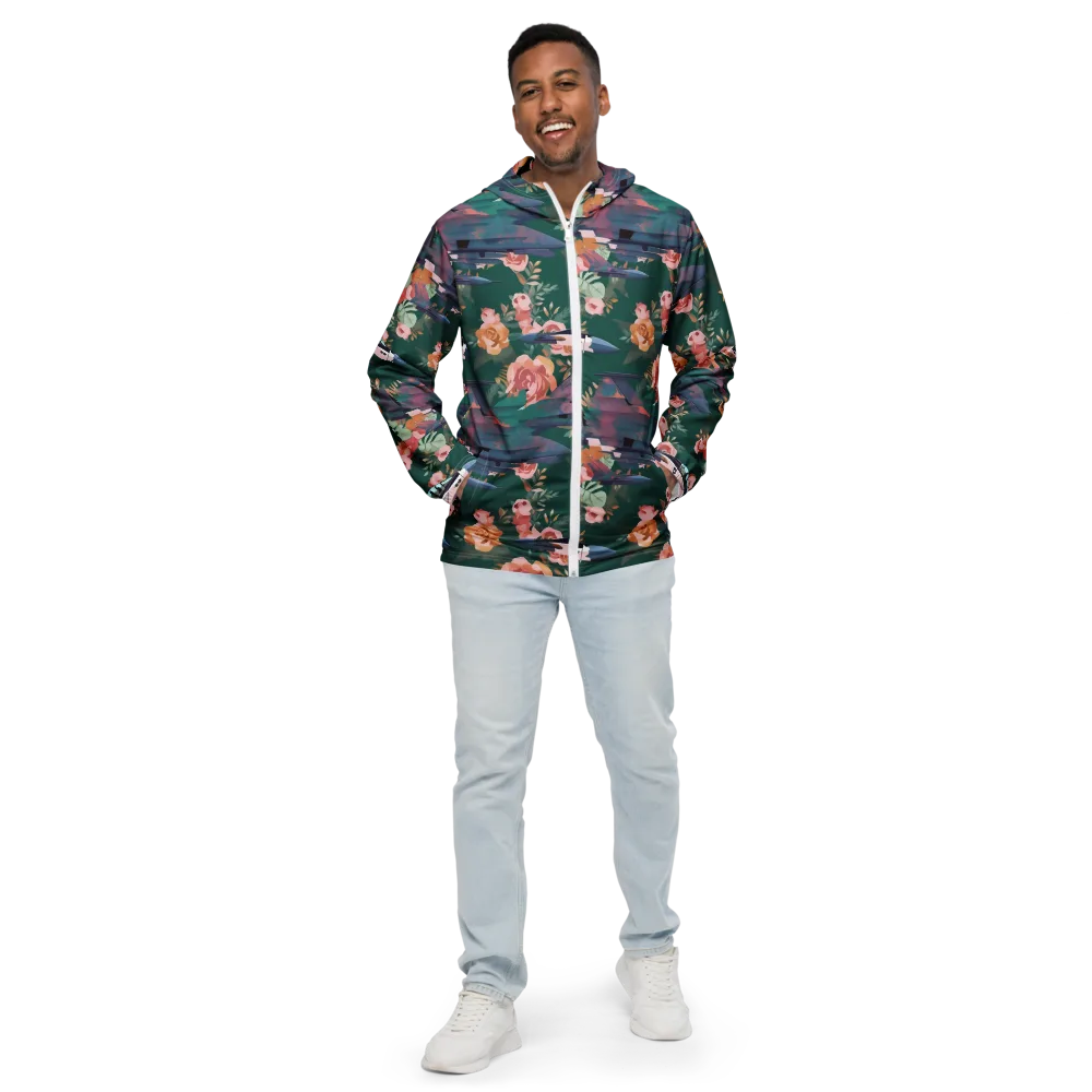 Bougainvillea Afterburner on Men's Windbreaker — Front