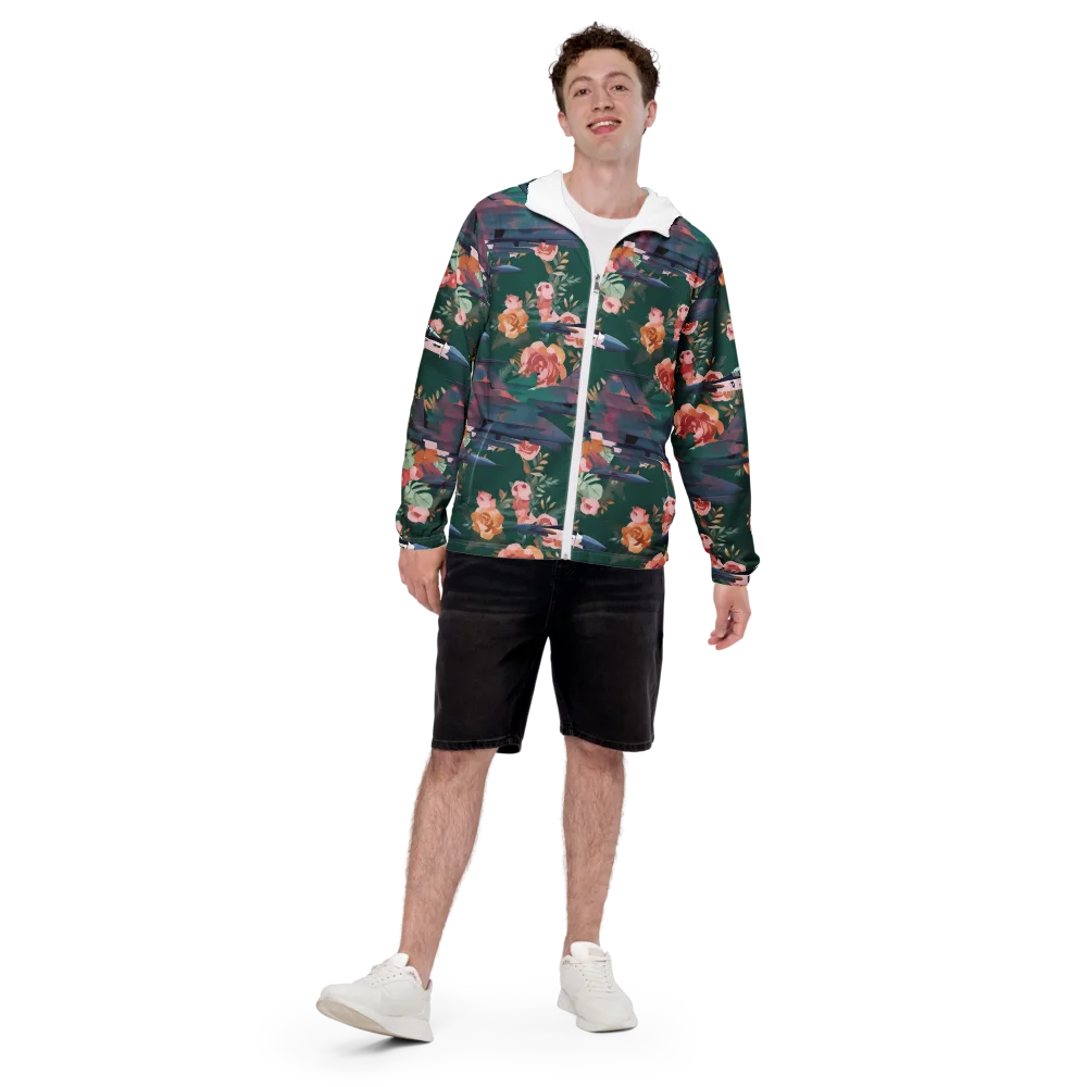 Bougainvillea Afterburner on Men's Windbreaker — Front