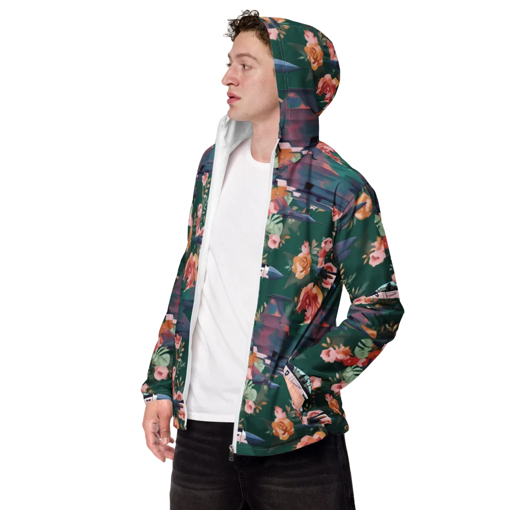Bougainvillea Afterburner on Men's Windbreaker — Left Front