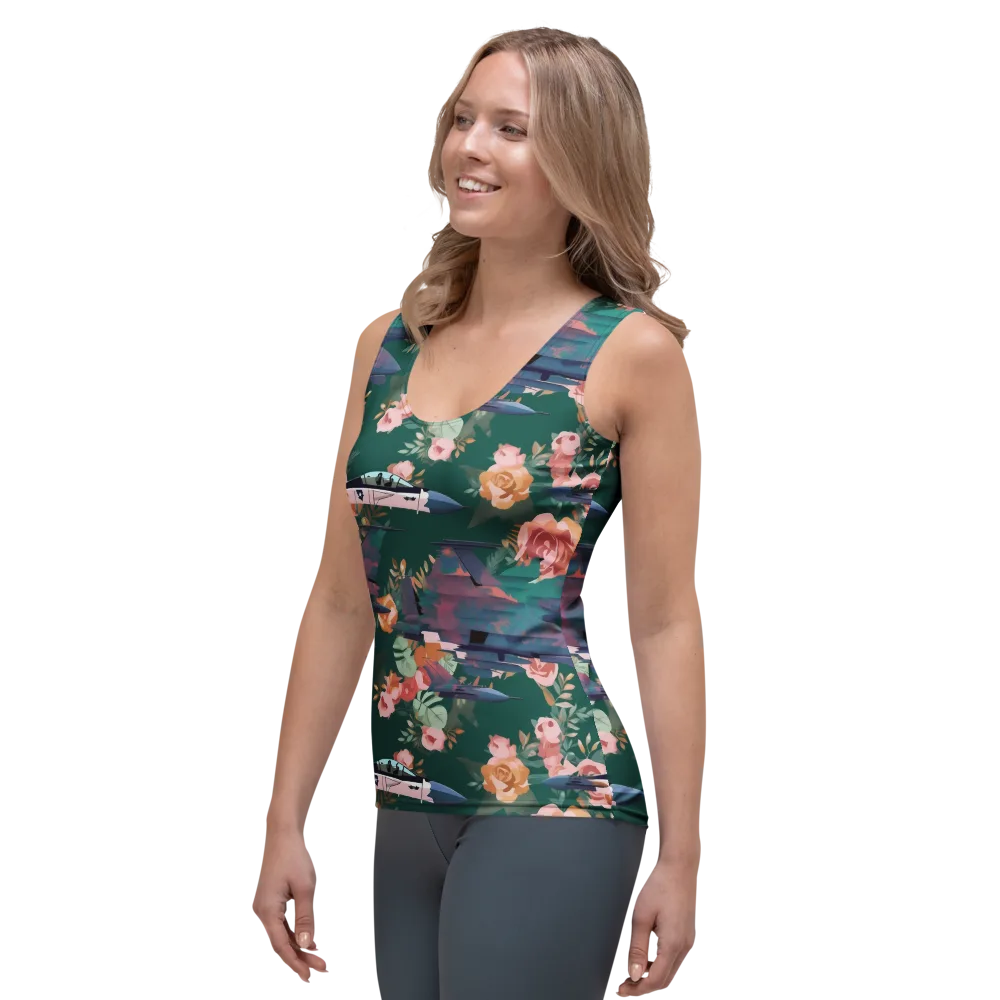 Bougainvillea Afterburner on Women's Tank Top — Left Front