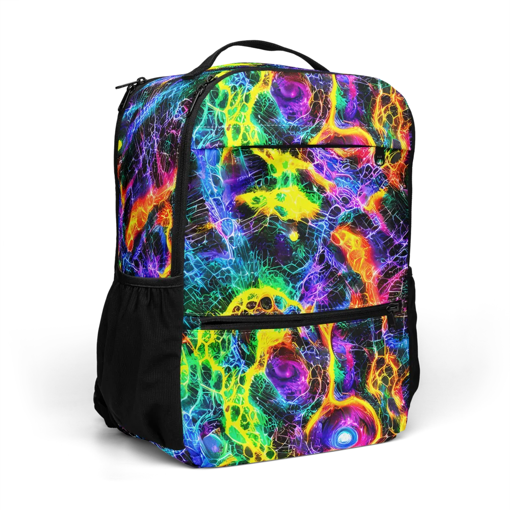 Vivid Veil on Utility Backpack — Right Front