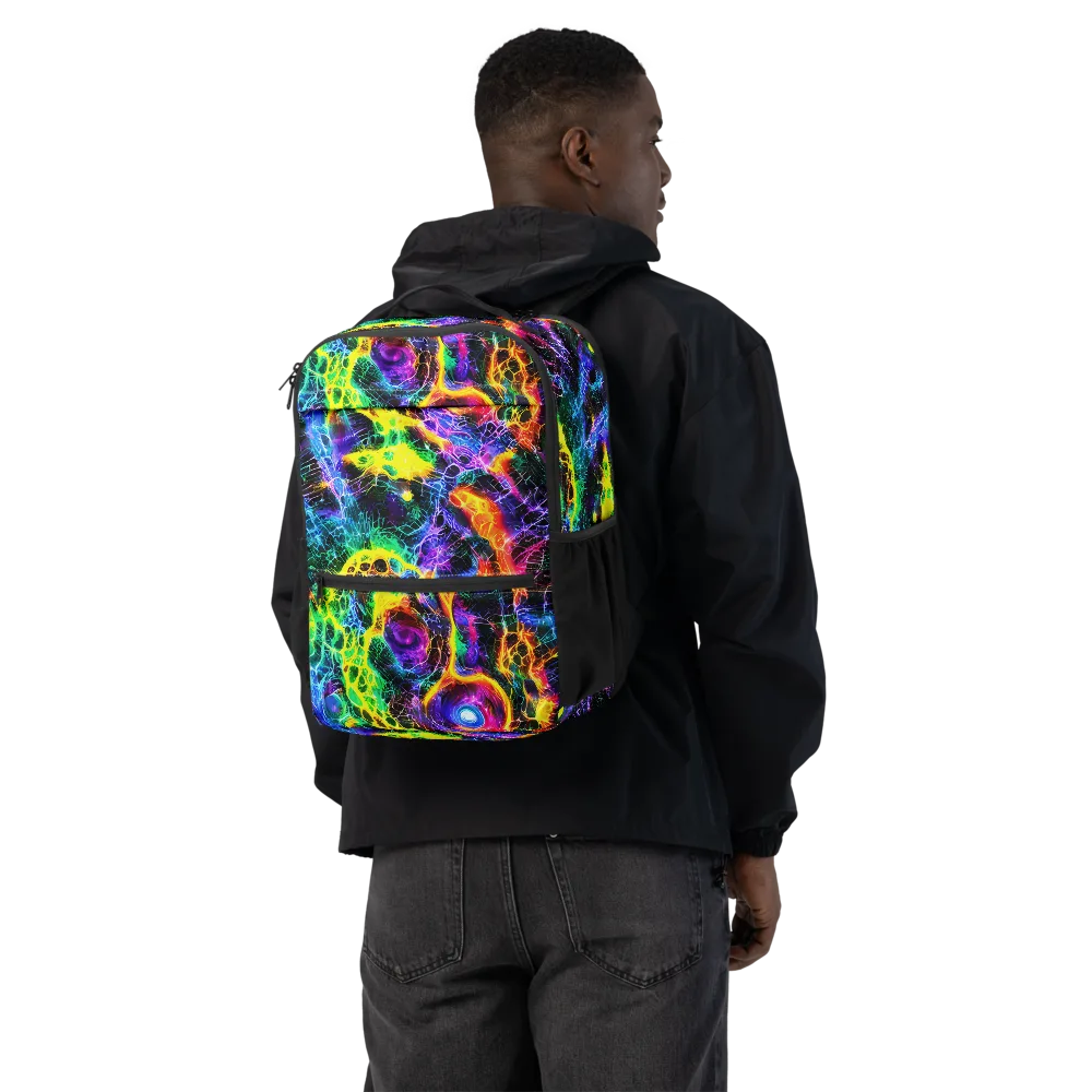 Vivid Veil on Utility Backpack — Back