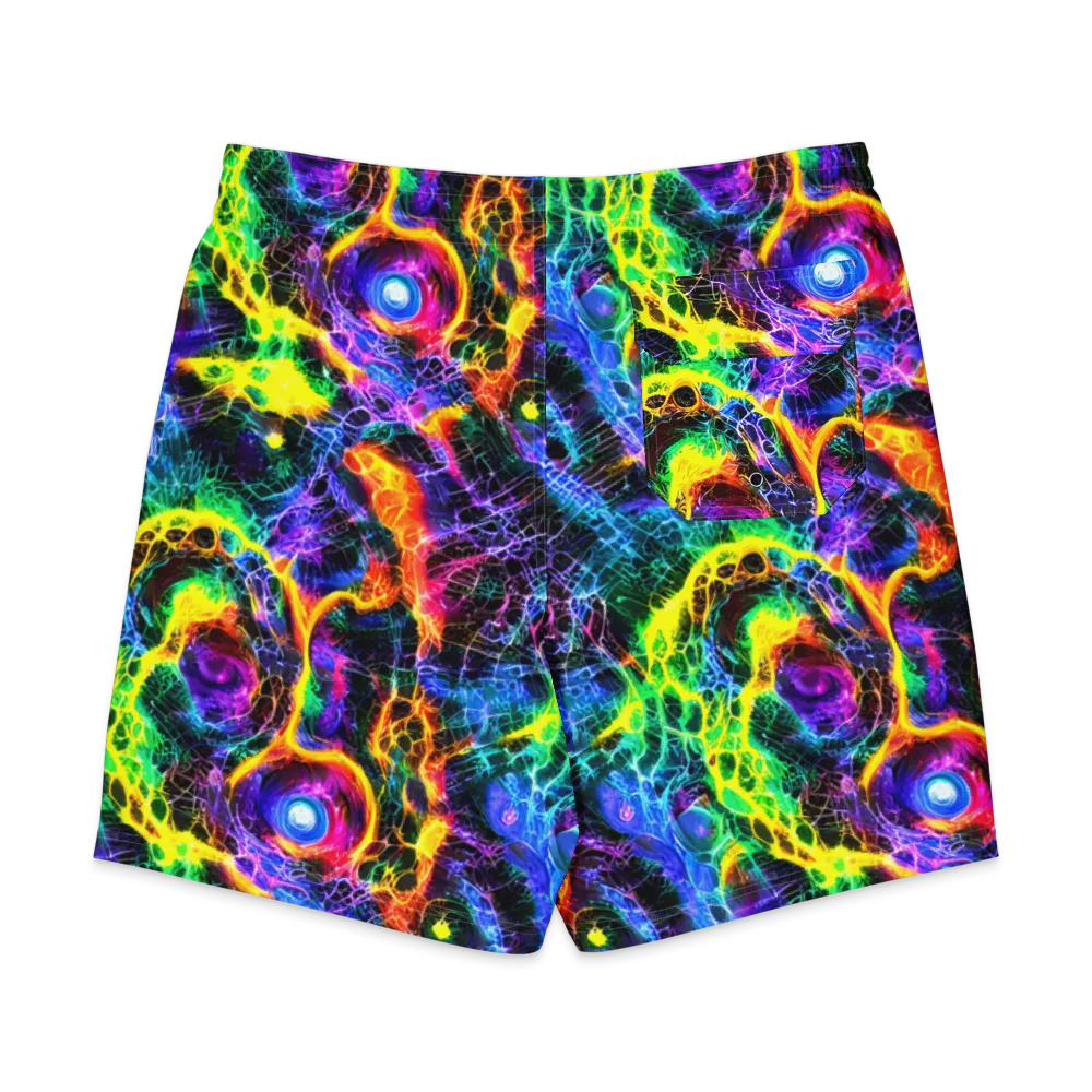 Vivid Veil on Men's Board Shorts — Back
