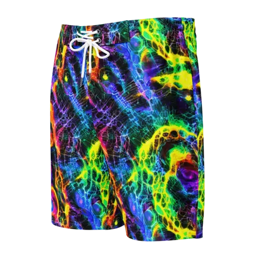 Vivid Veil on a Men's Board Shorts