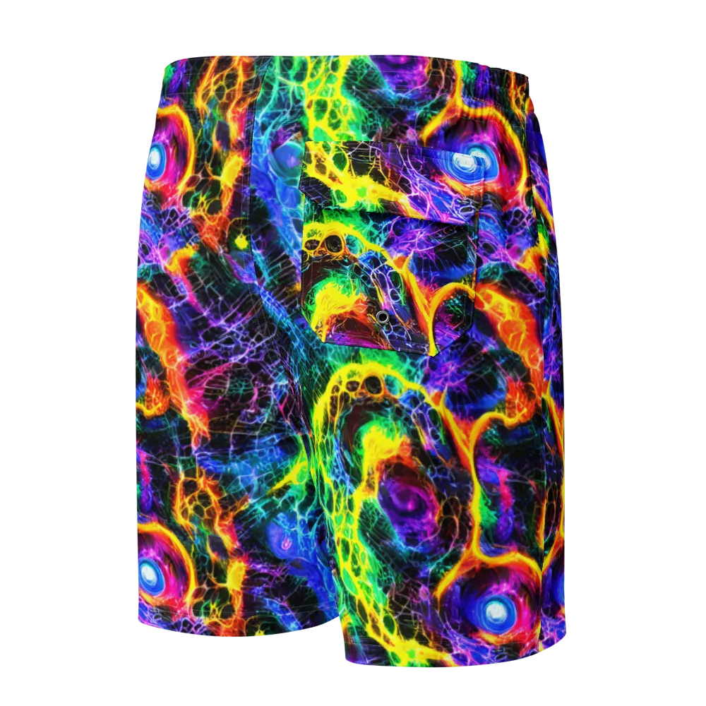 Vivid Veil on Men's Board Shorts — Back