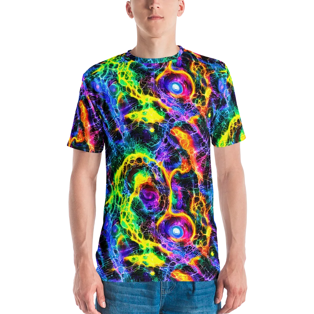 Vivid Veil on Men's Crew Neck T-Shirt — Front