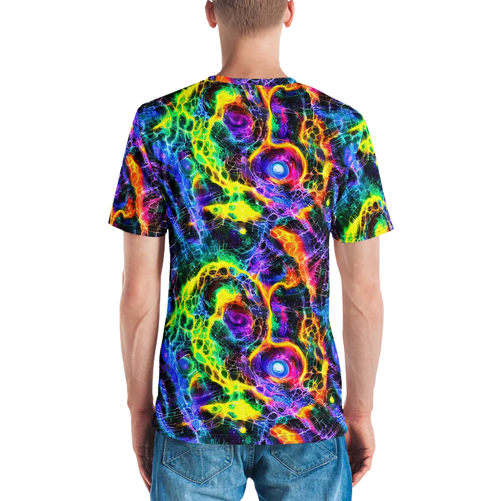 Vivid Veil on Men's Crew Neck T-Shirt — Back