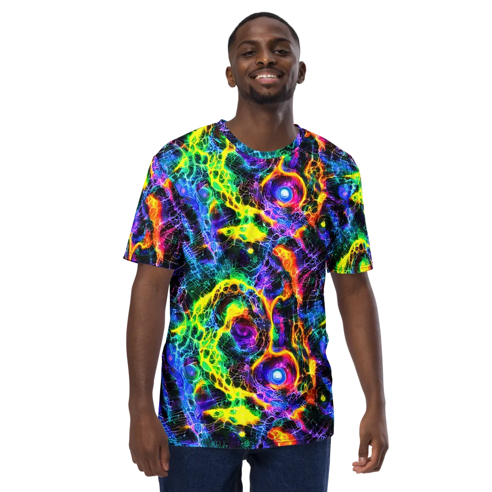 Vivid Veil on Men's Crew Neck T-Shirt — Front