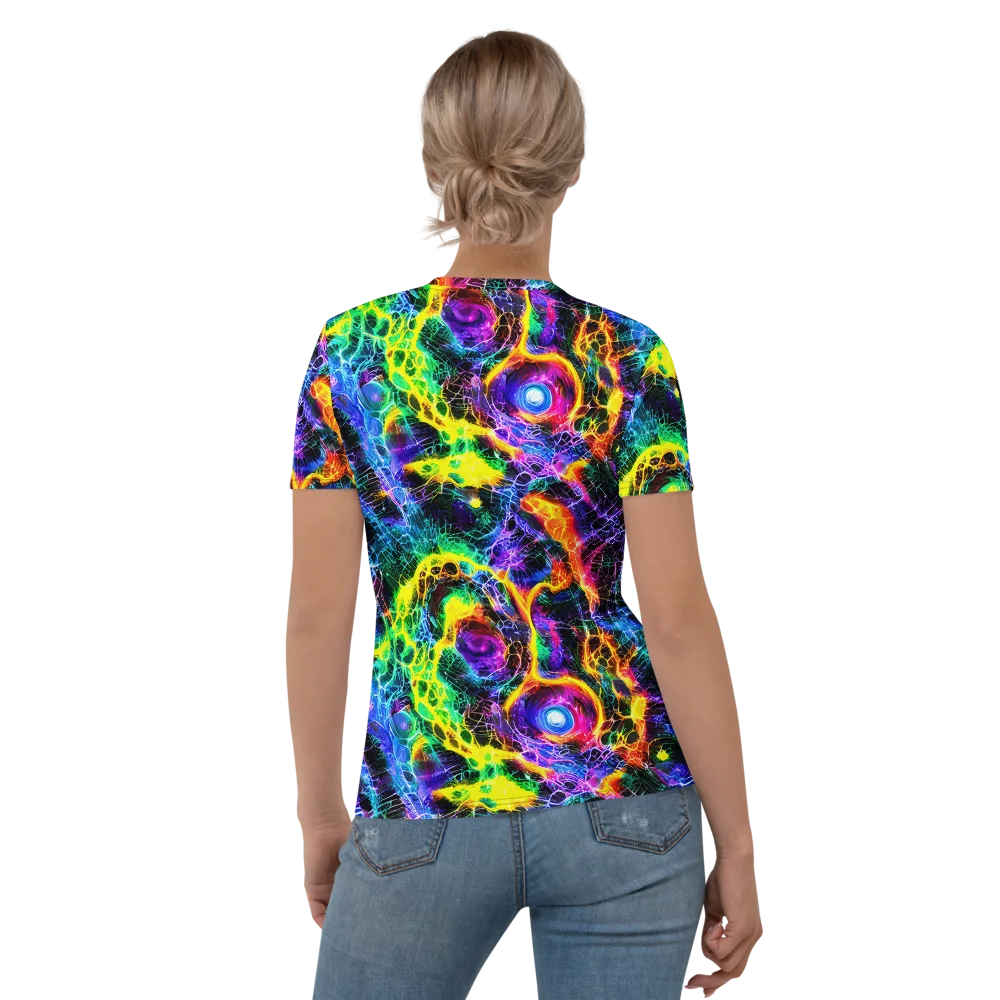 Vivid Veil on Women's Crew Neck T-Shirt — Back