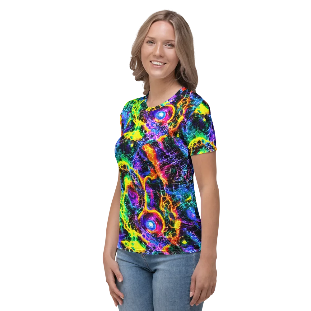 Vivid Veil on Women's Crew Neck T-Shirt — Left