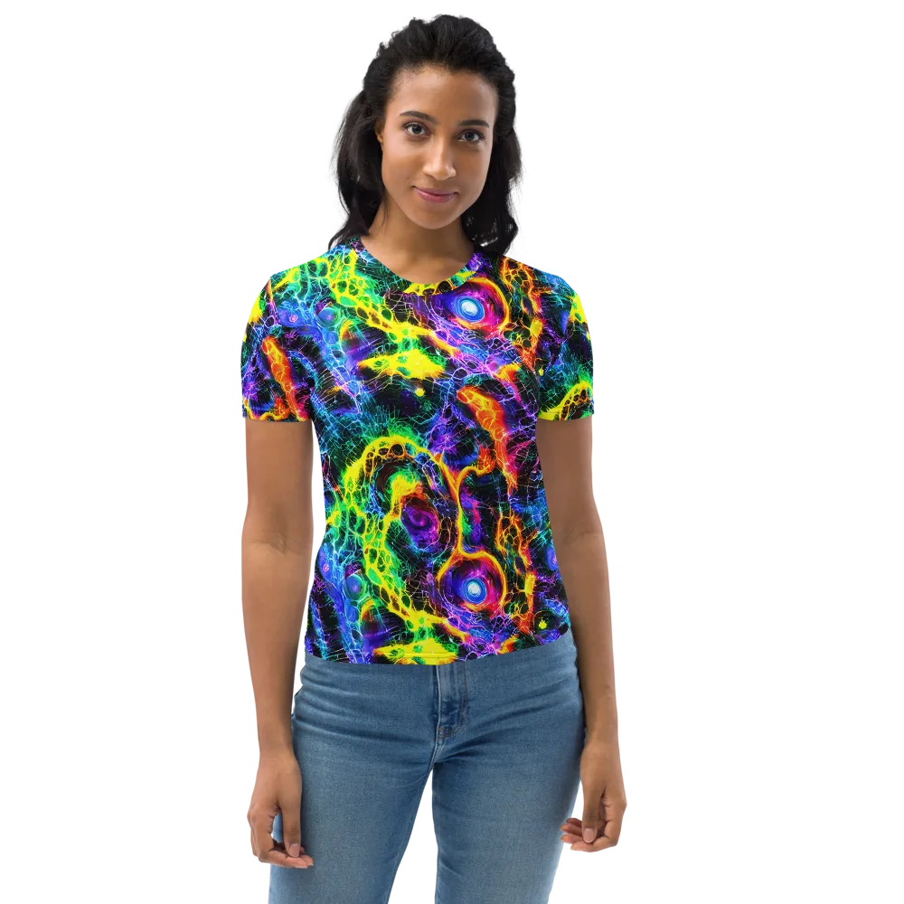Vivid Veil on Women's Crew Neck T-Shirt — Front
