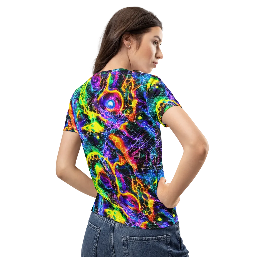 Vivid Veil on Women's Crew Neck T-Shirt — Back