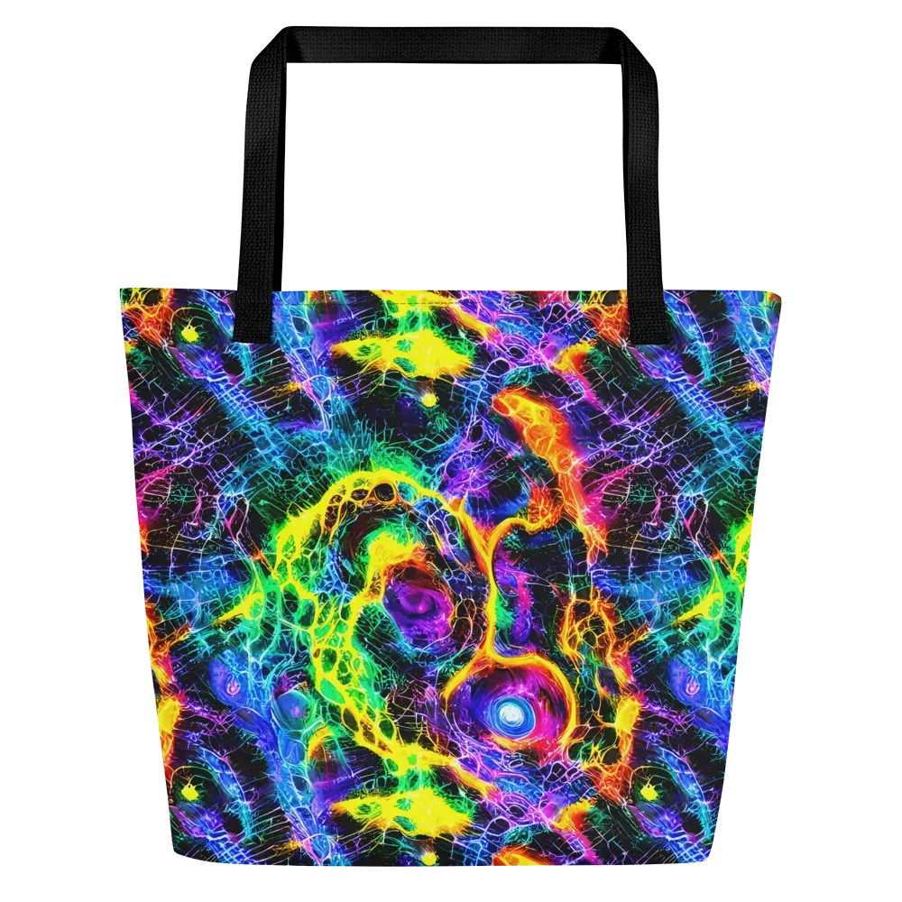Vivid Veil on Large Tote Bag W/ Pocket — Front