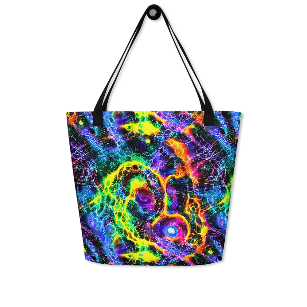 Vivid Veil on Large Tote Bag W/ Pocket — Front