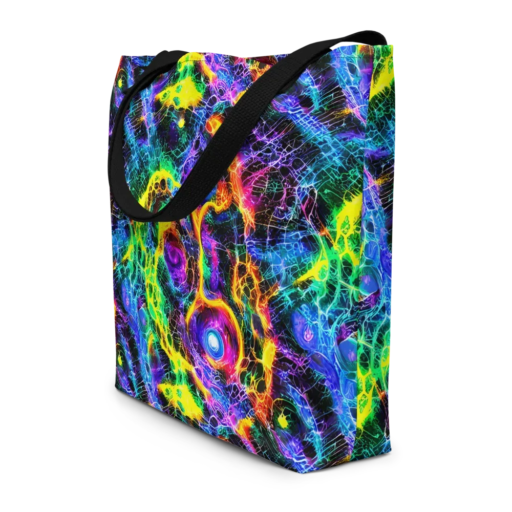 Vivid Veil on Large Tote Bag W/ Pocket — Front