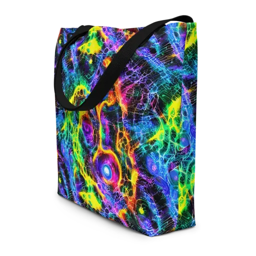 Vivid Veil on a Large Tote Bag W/ Pocket