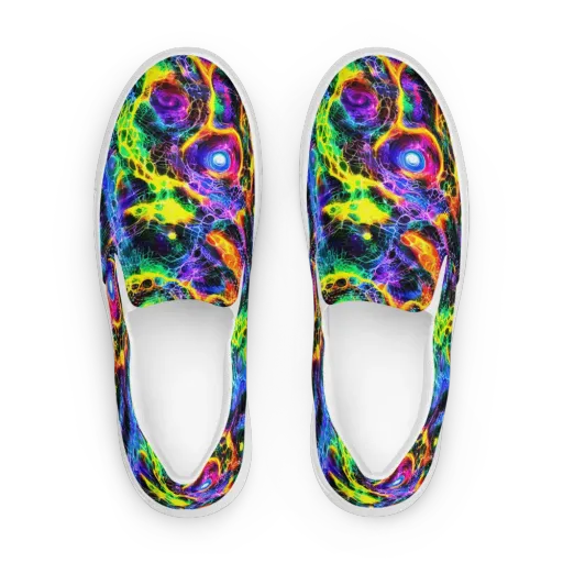 Vivid Veil on a Women's Slip-On Canvas Shoes