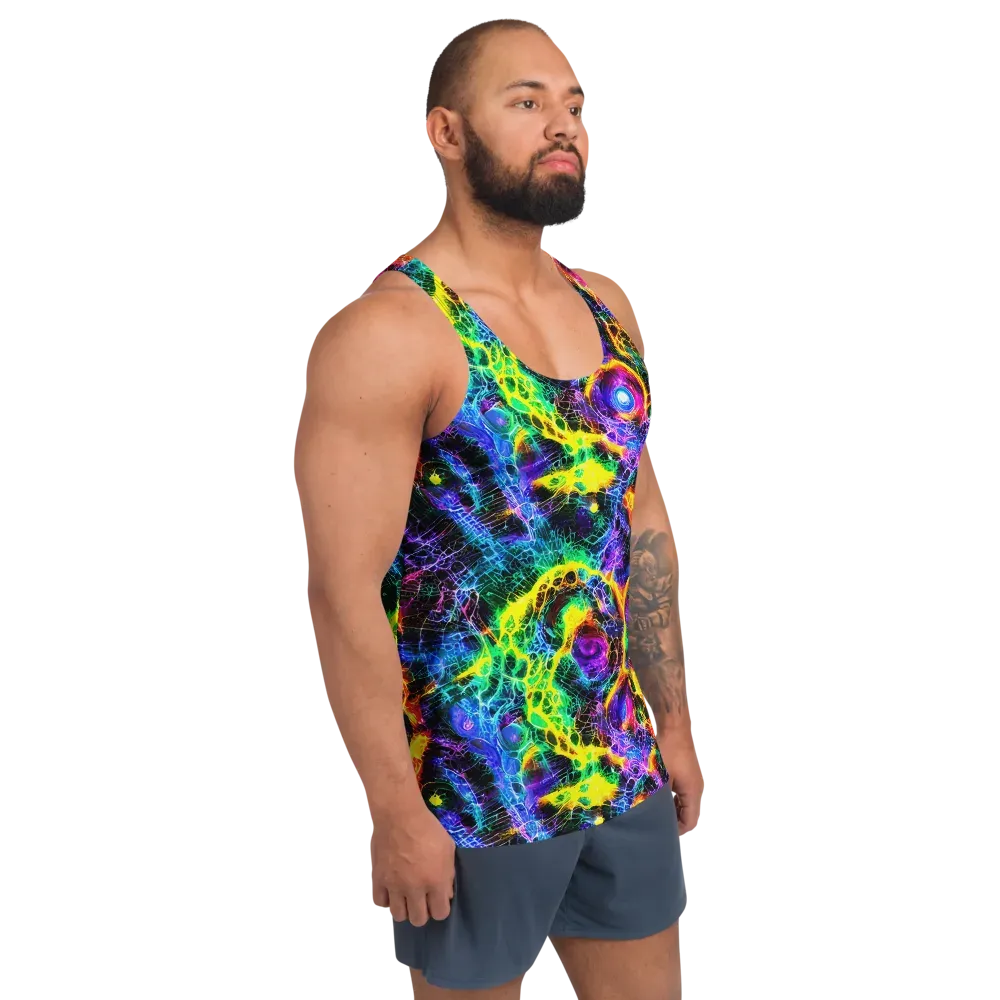 Vivid Veil on Men's Tank Top — Right Front