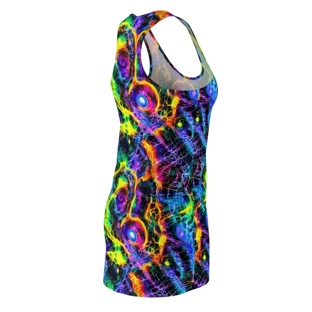Vivid Veil on Racerback Dress — Back Side