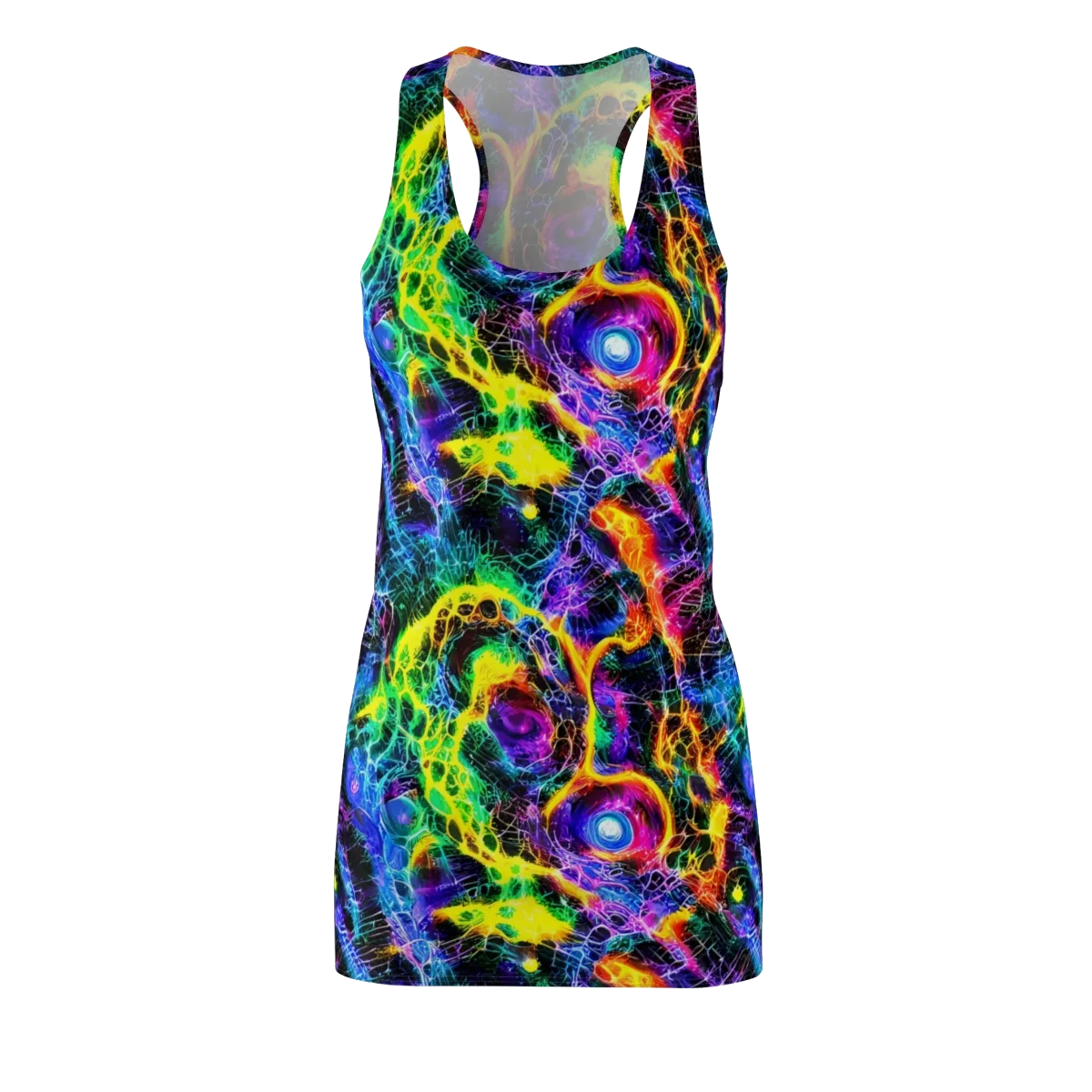 Vivid Veil on Racerback Dress — Front