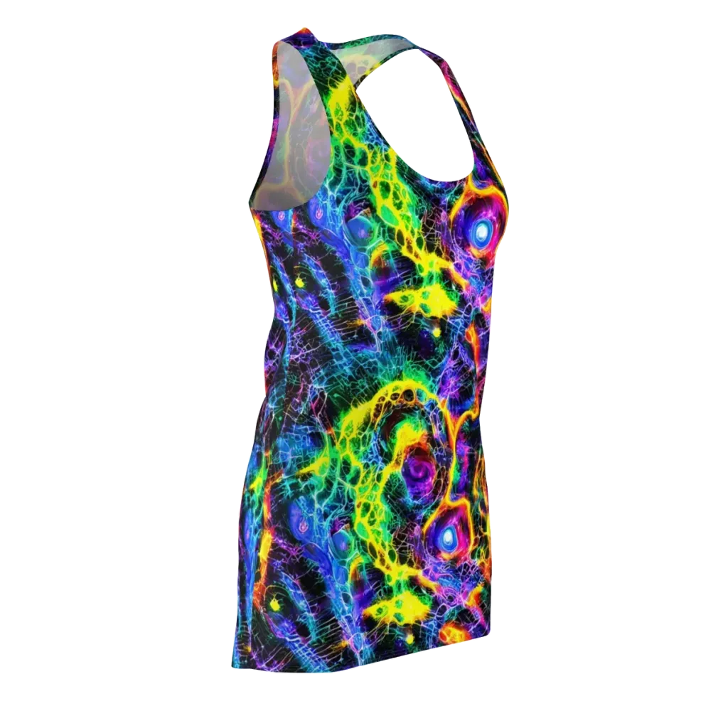 Vivid Veil on Racerback Dress — Front Side