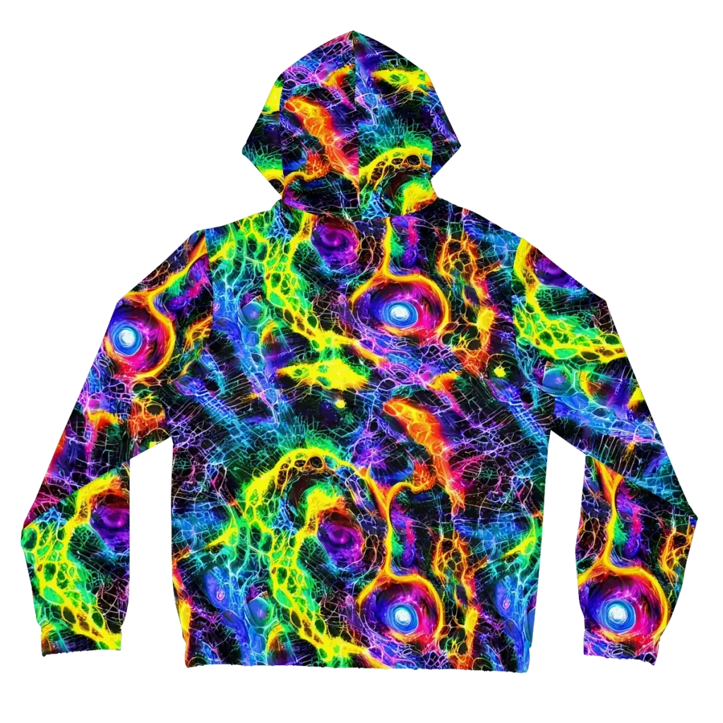 Vivid Veil on Women's Full-Zip Hoodie — Back