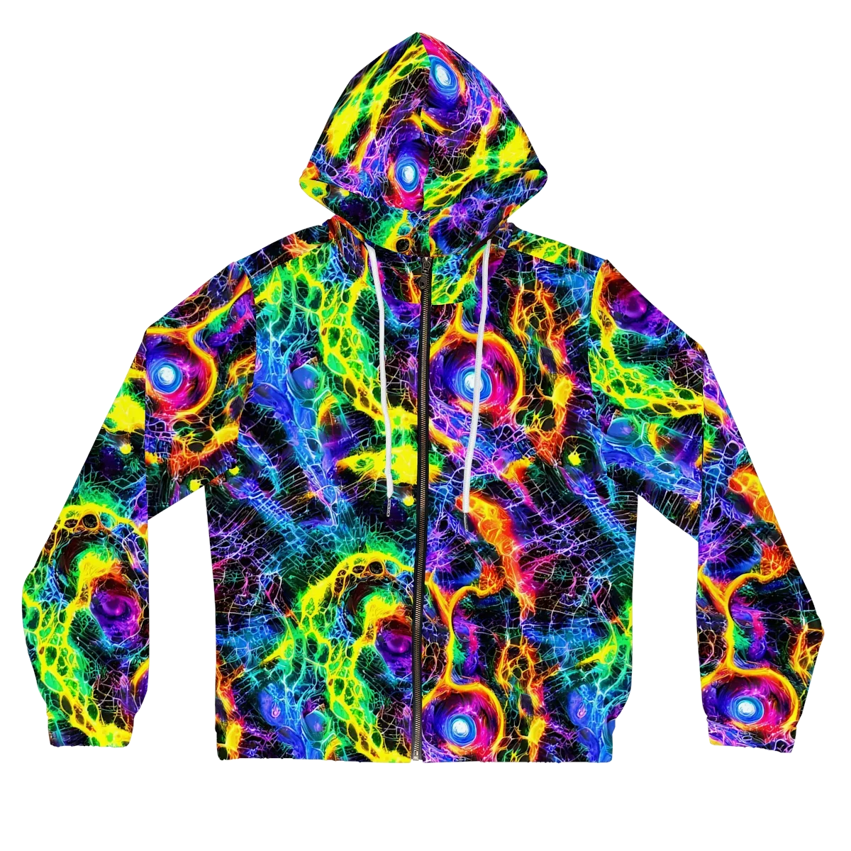 Vivid Veil on Women's Full-Zip Hoodie — Front