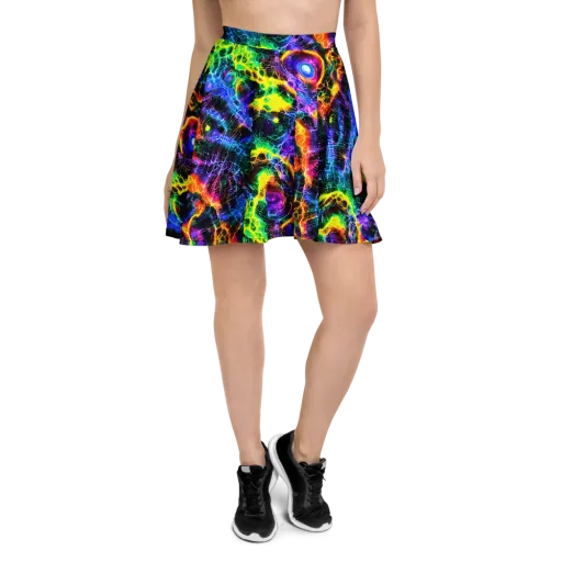 Vivid Veil on a Skater Skirt