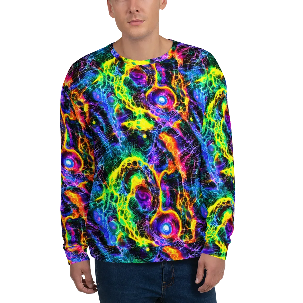 Vivid Veil on Sweatshirt — Front