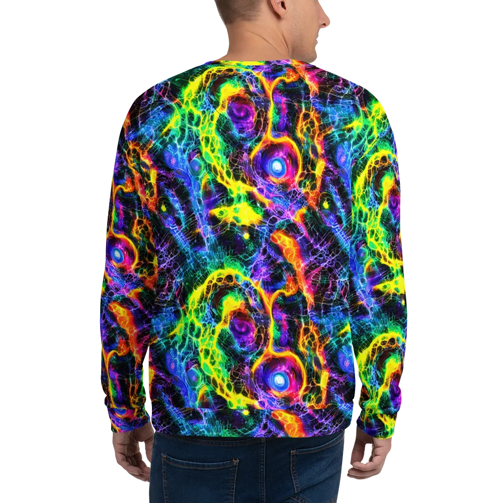 Vivid Veil on Sweatshirt — Back