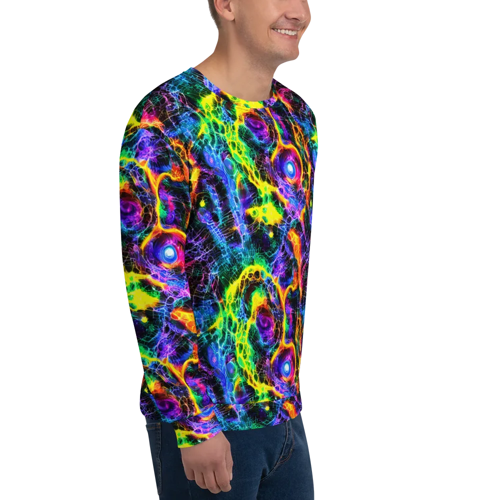 Vivid Veil on Sweatshirt — Right Front