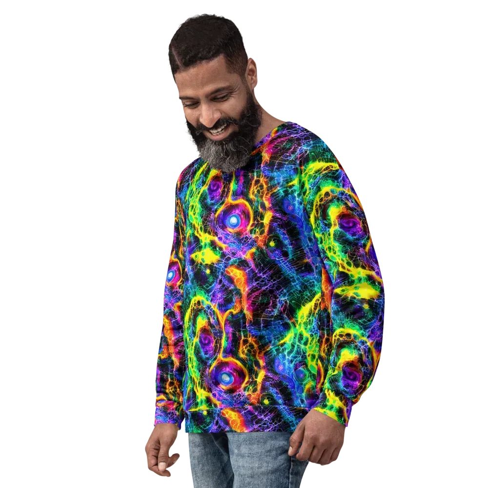 Vivid Veil on Sweatshirt — Left Front