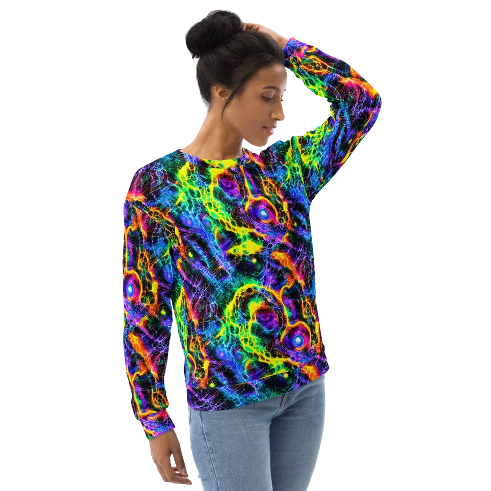 Vivid Veil on Sweatshirt — Right Front