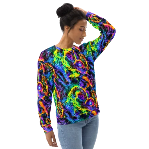 Vivid Veil on a Sweatshirt